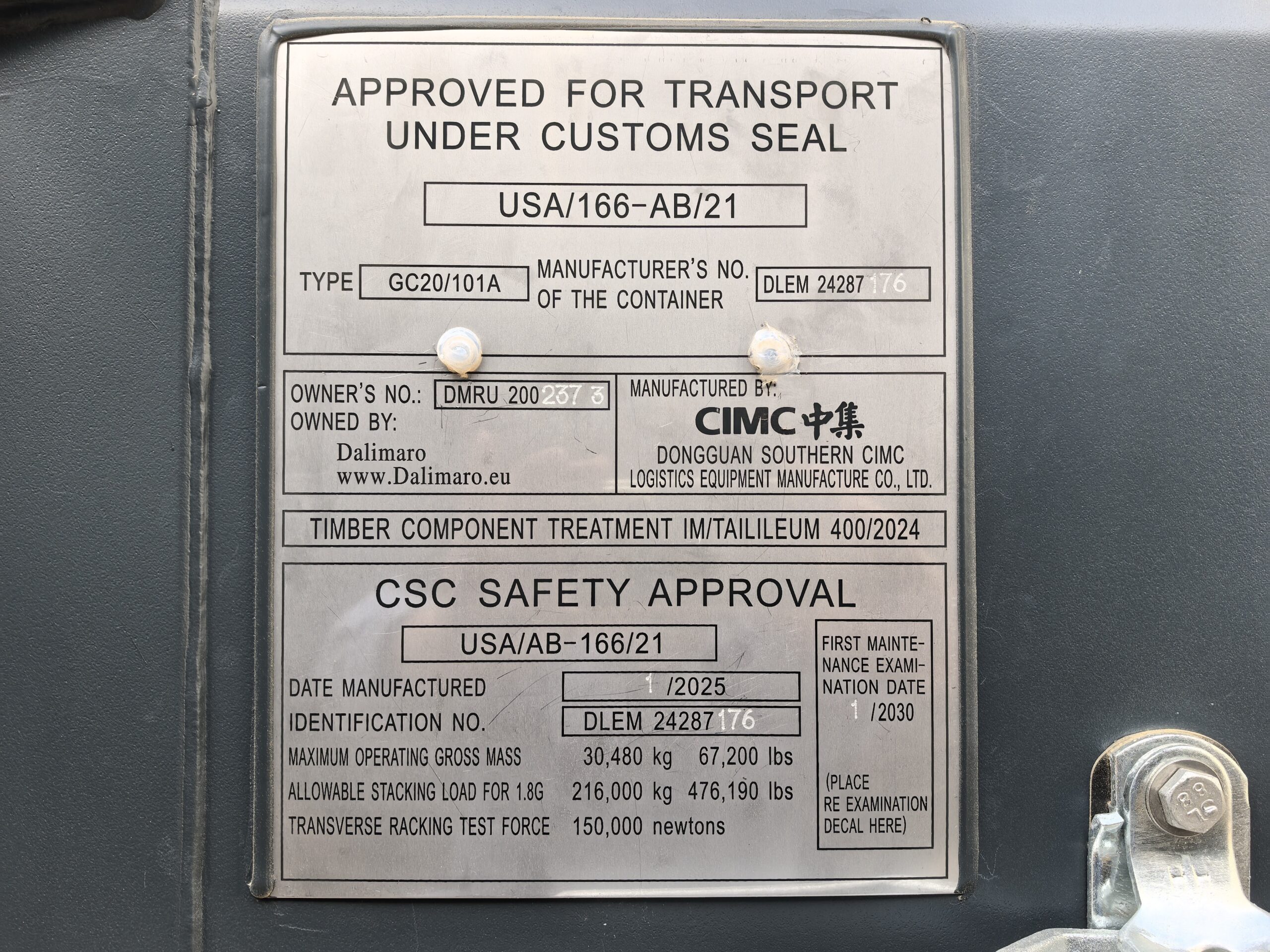 6m (20'DC) Kontener Morski - obrazek 4