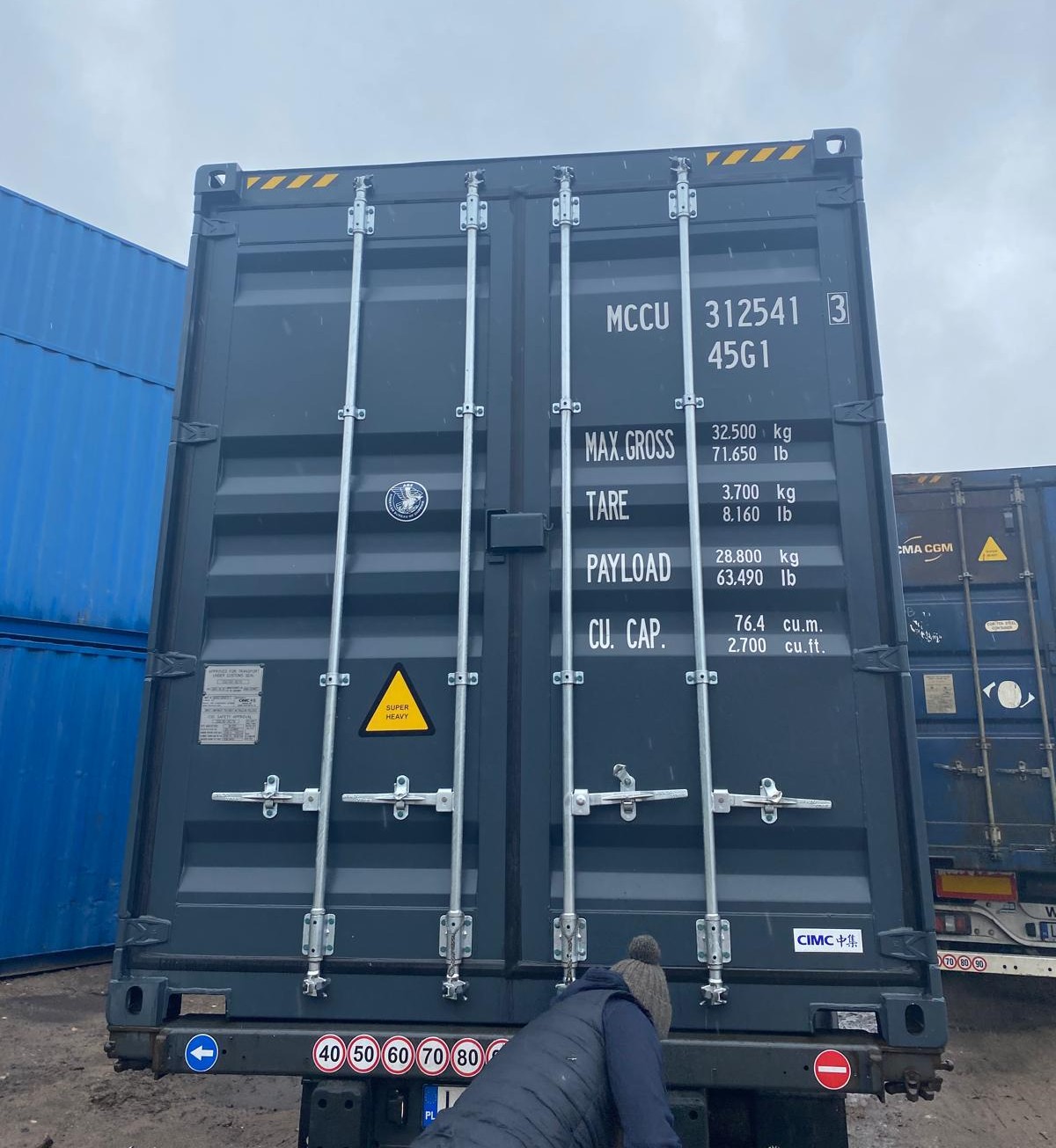 12m (40'HC) Kontener Morski MCCU3125413 - obrazek 2