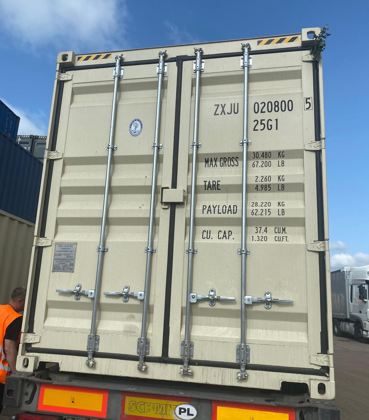 6m (20'HC) Kontener morski ZXJU0208005 - obrazek 3