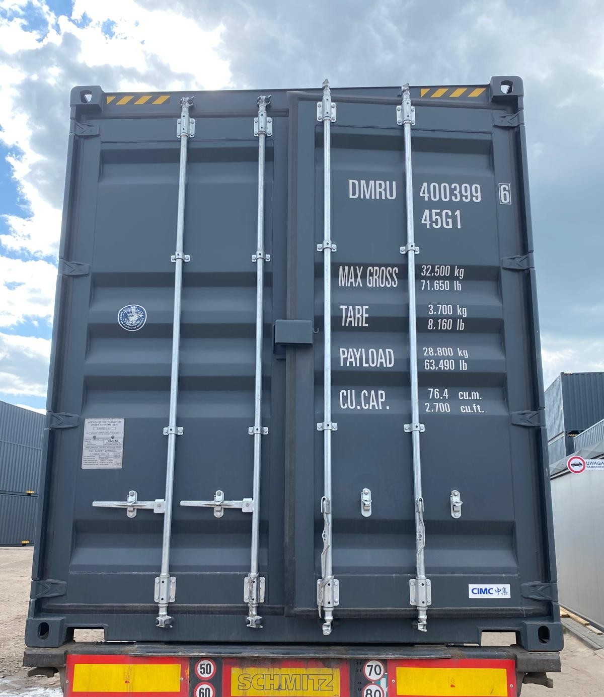 12m (40'HC) Kontener morski DMRU4003996 - obrazek 4