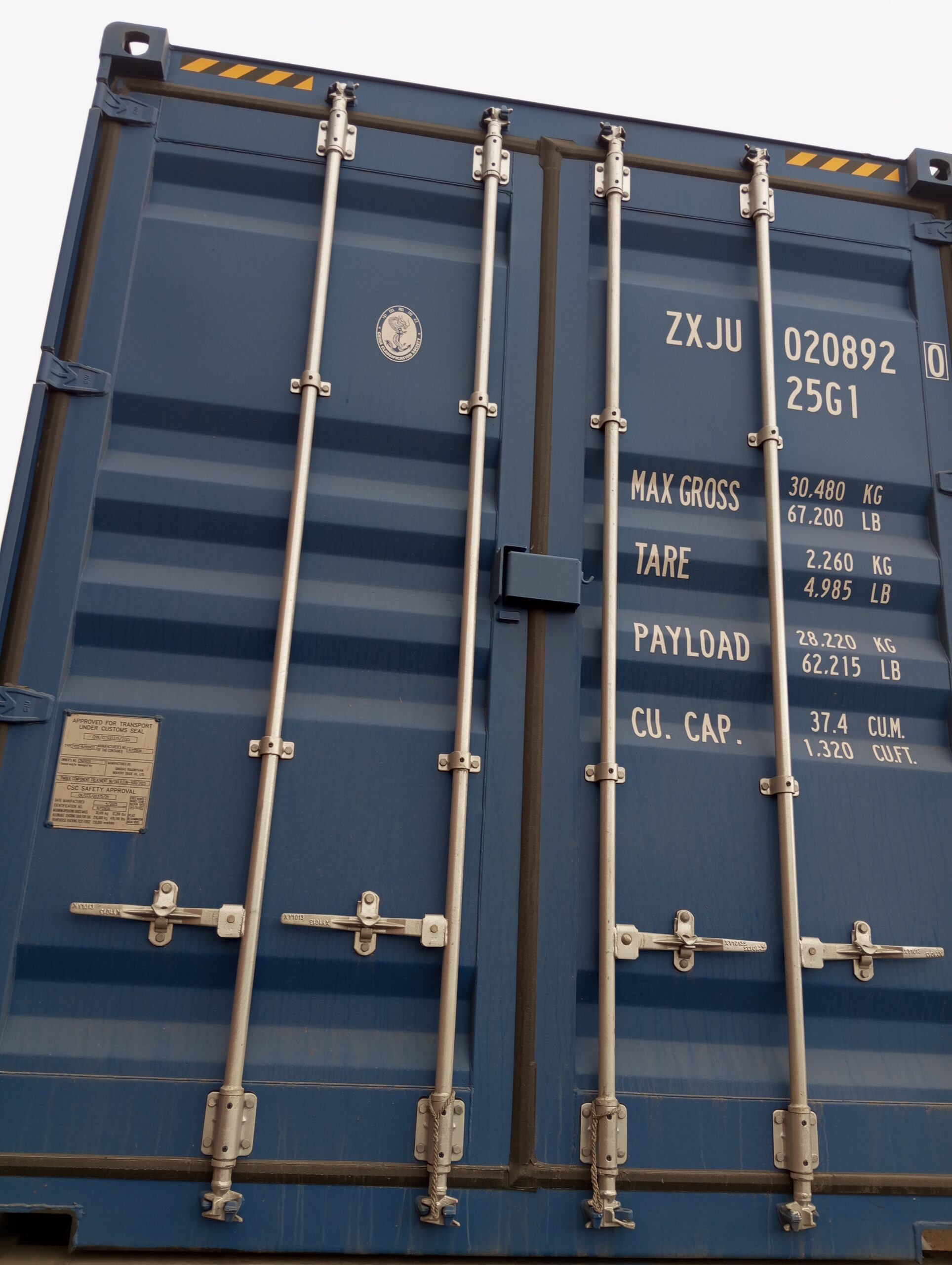 6m (20'HC) Kontener morski ZXJU0208920 - obrazek 5