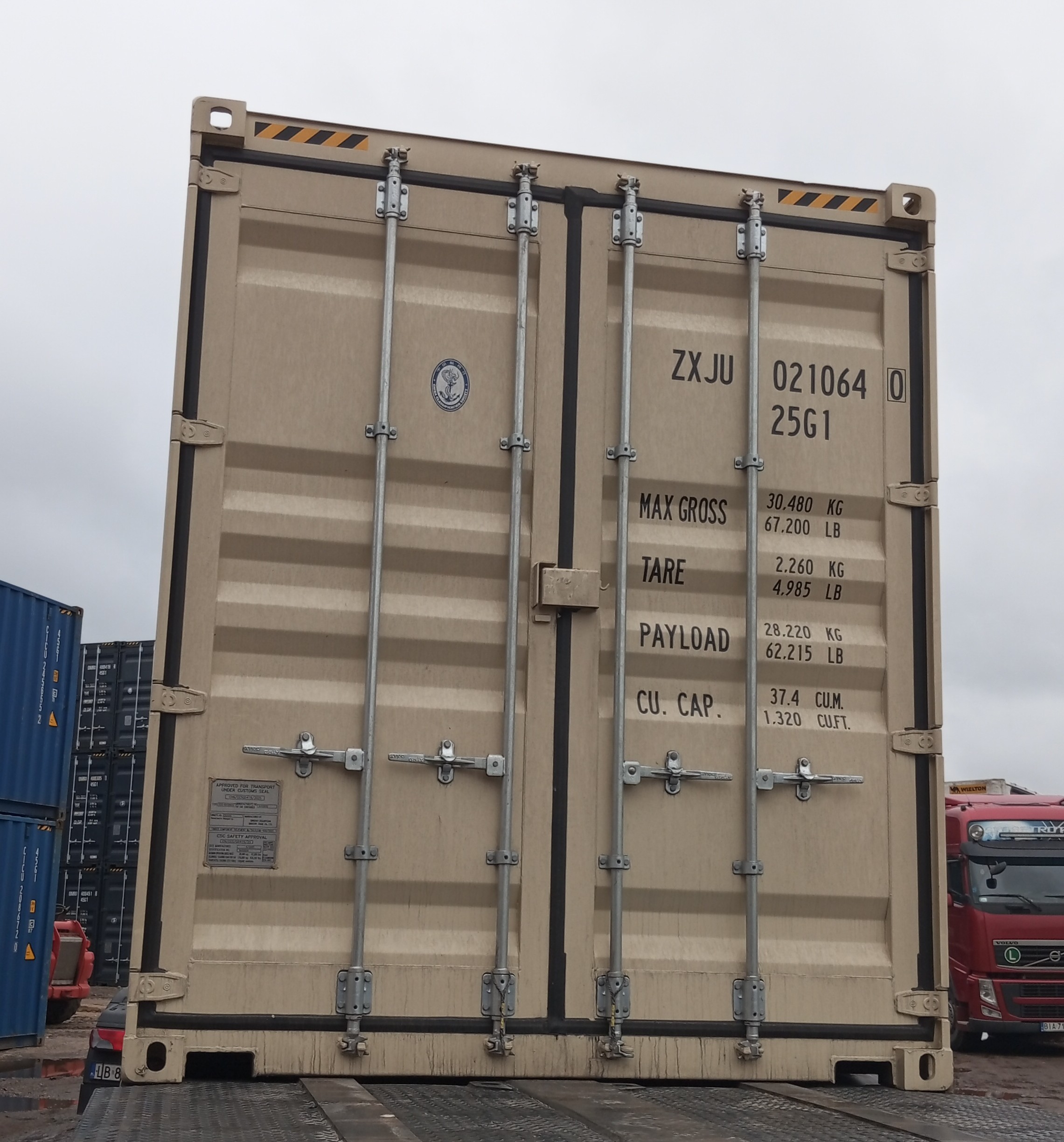 6m (20'HC) Kontener morski ZXJU0210640 - obrazek 3