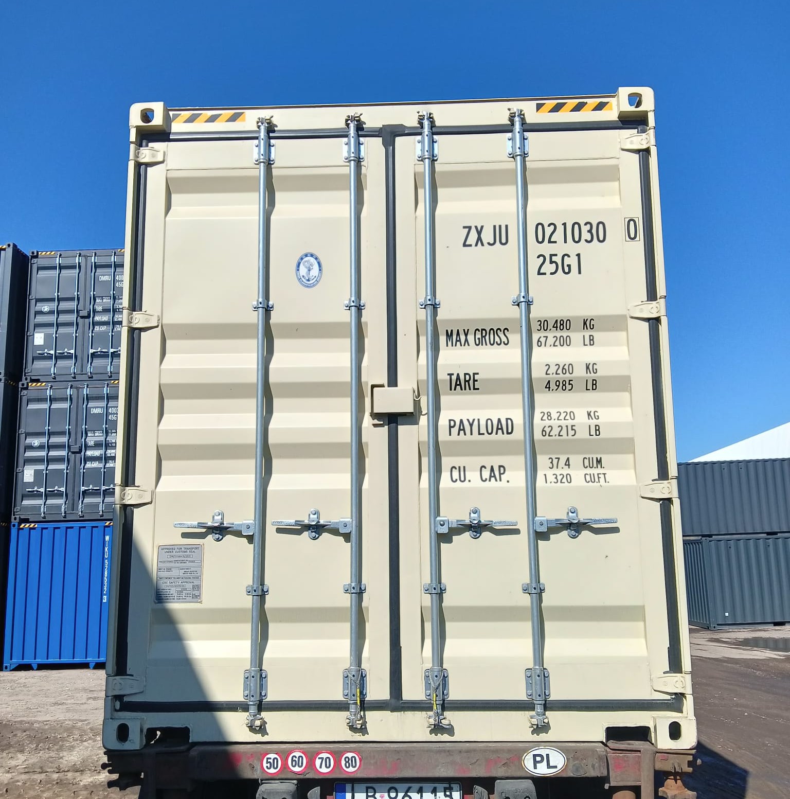 6m (20'HC) Kontener morski ZXJU0210300 - obrazek 4