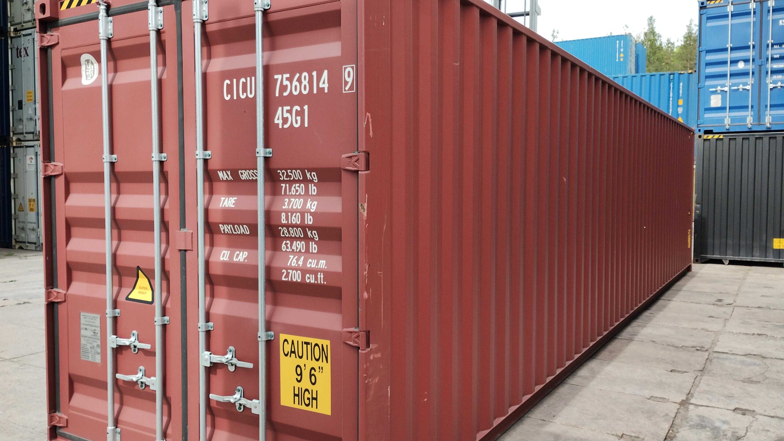 12m (40'HC) Kontener Morski CICU7568149 - obrazek 2