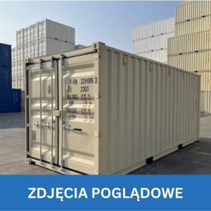 6m (20'DC) RAL 1015 Kontener Morski na zamówienie