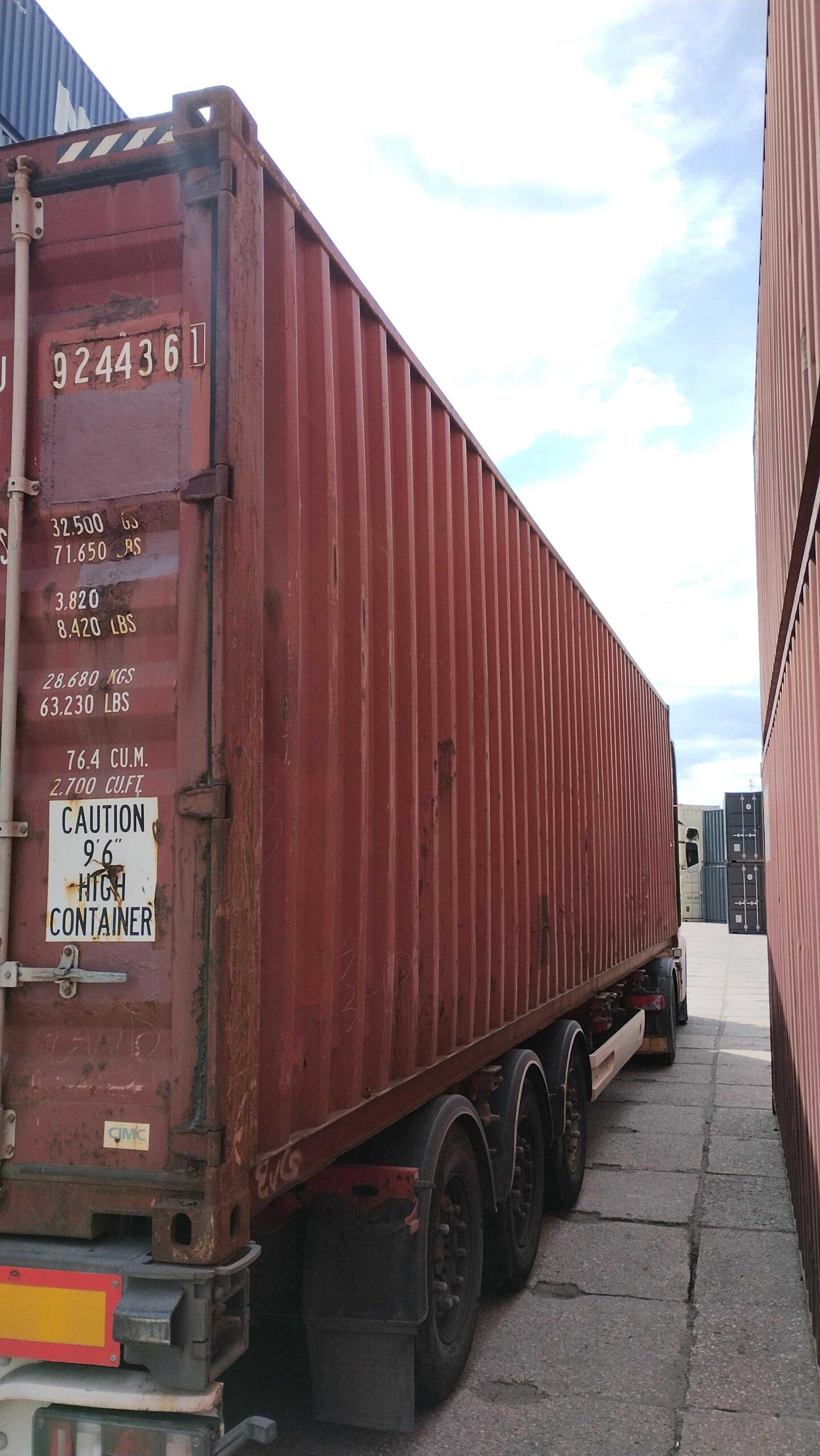 12m (40'HC) Kontener morski DRYU9244361 - obrazek 2