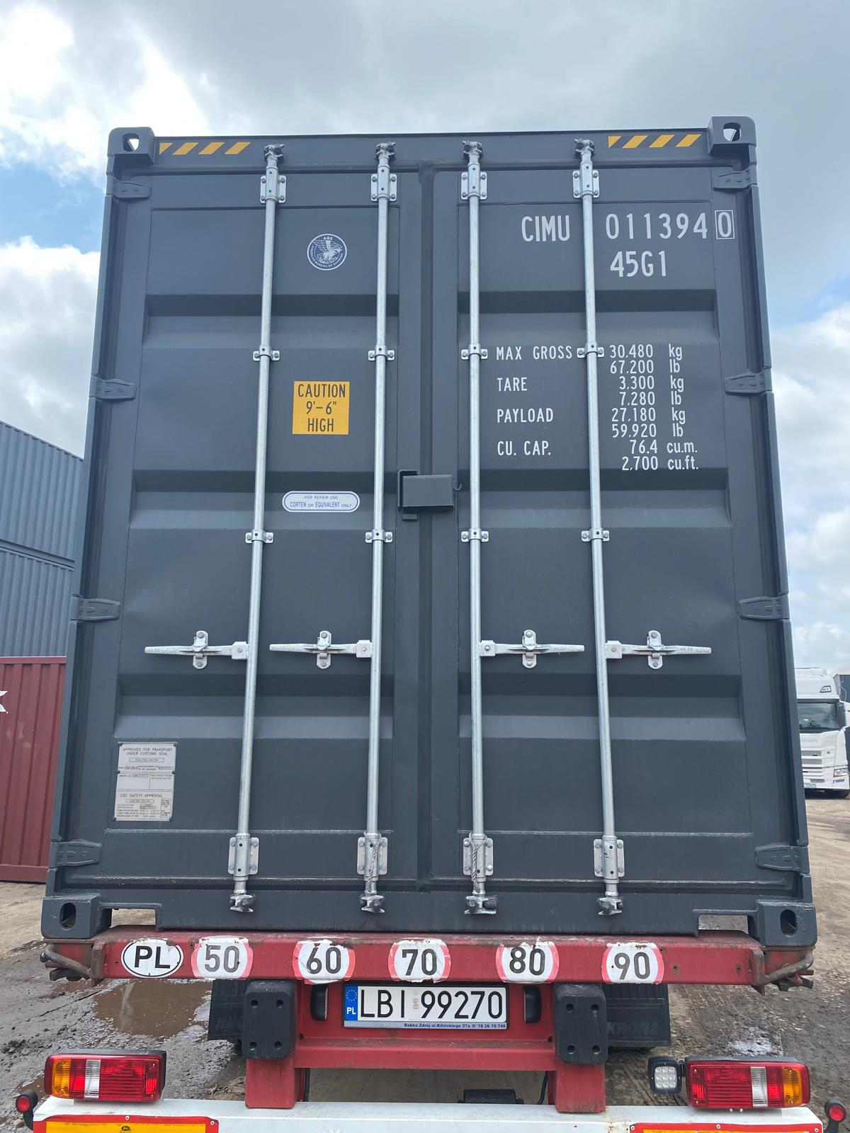 12m (40'HC) Kontener morski CIMU0113940 - obrazek 8