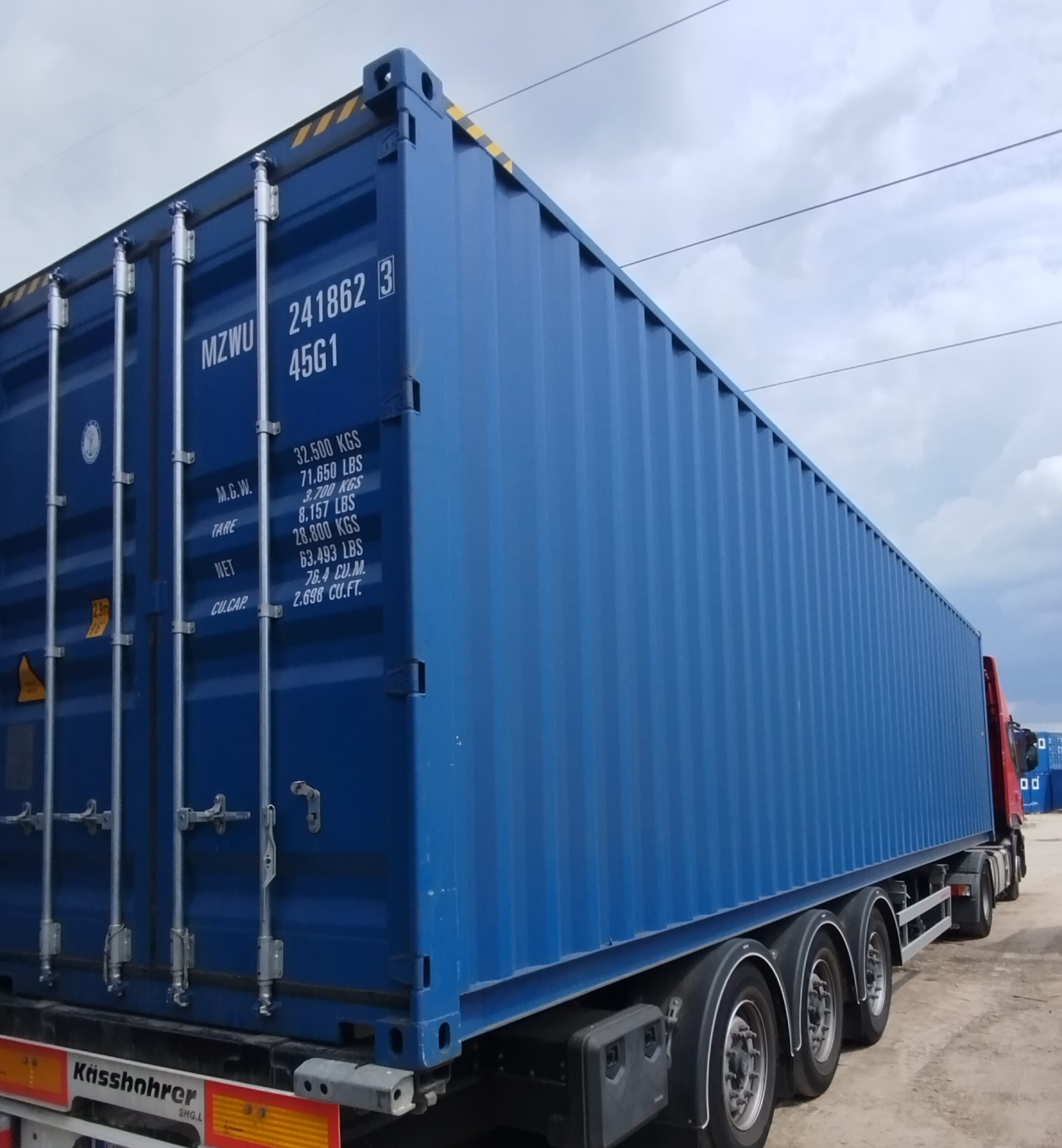 12m (40'HC) Kontener Morski MZWU2418623