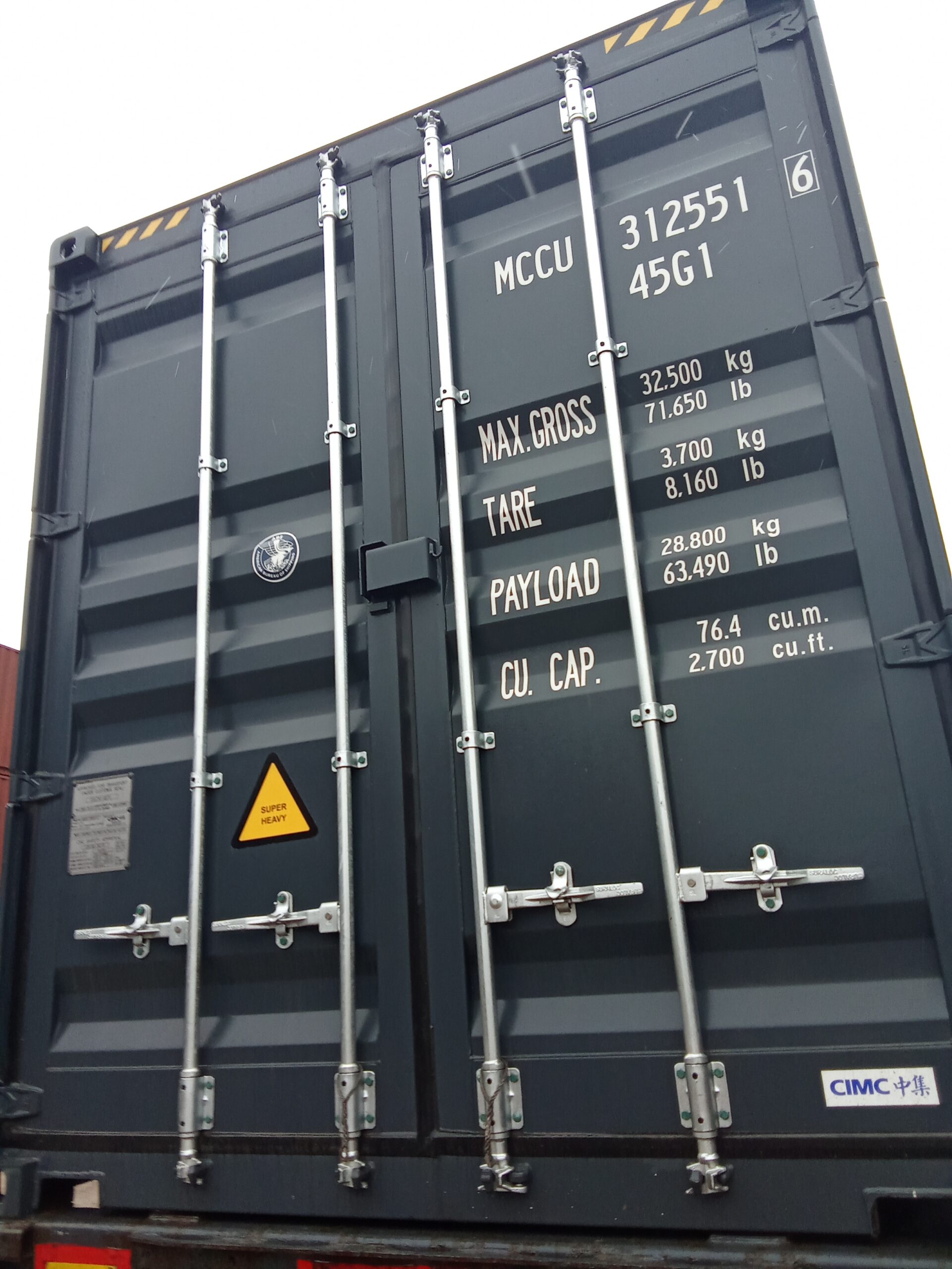 12m (40'HC) Kontener Morski MCCU3125516 - obrazek 6