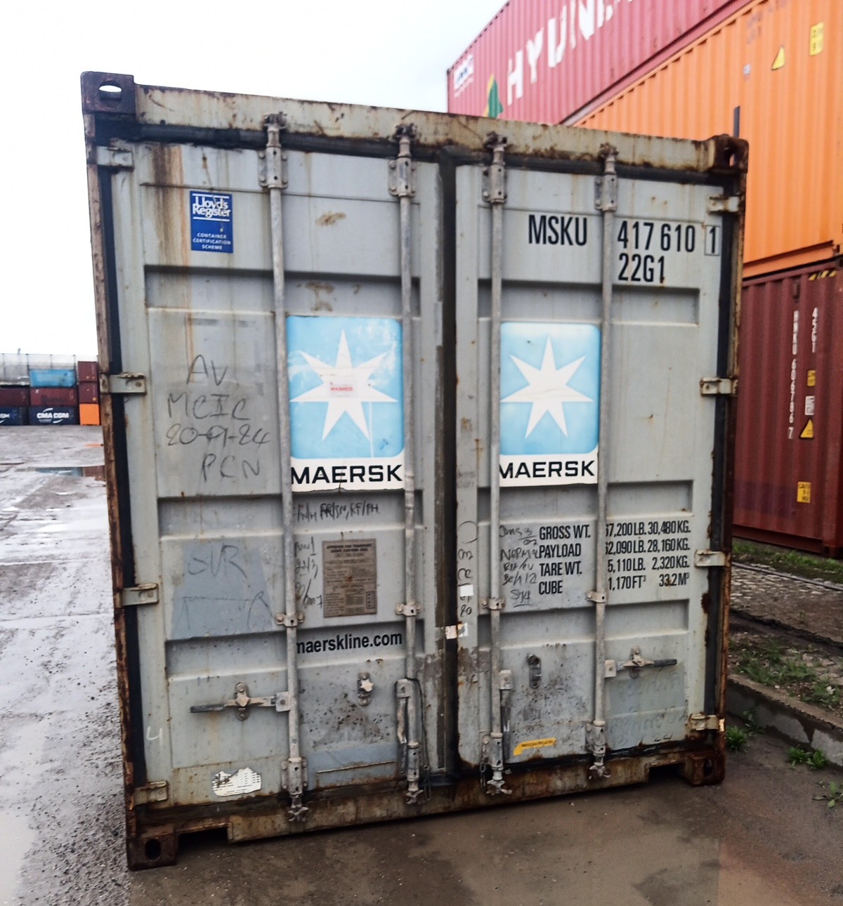 6m (20'DC) Kontener Morski MSKU4176101 - obrazek 2