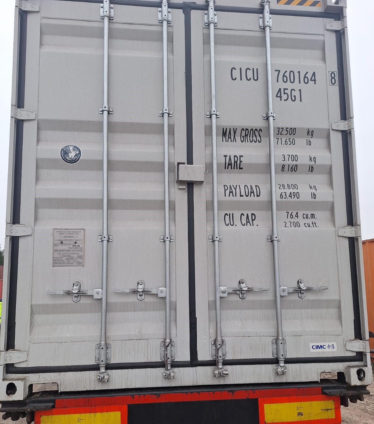 12m (40'HC) Kontener Morski CICU7601648 - obrazek 2