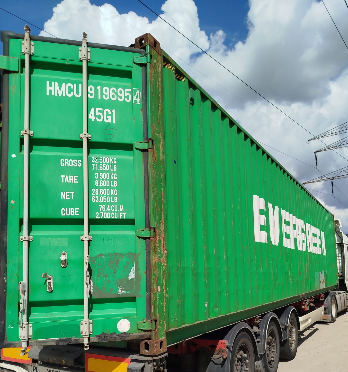 12m (40'HC) Kontener morski HMCU9196954 - obrazek 2