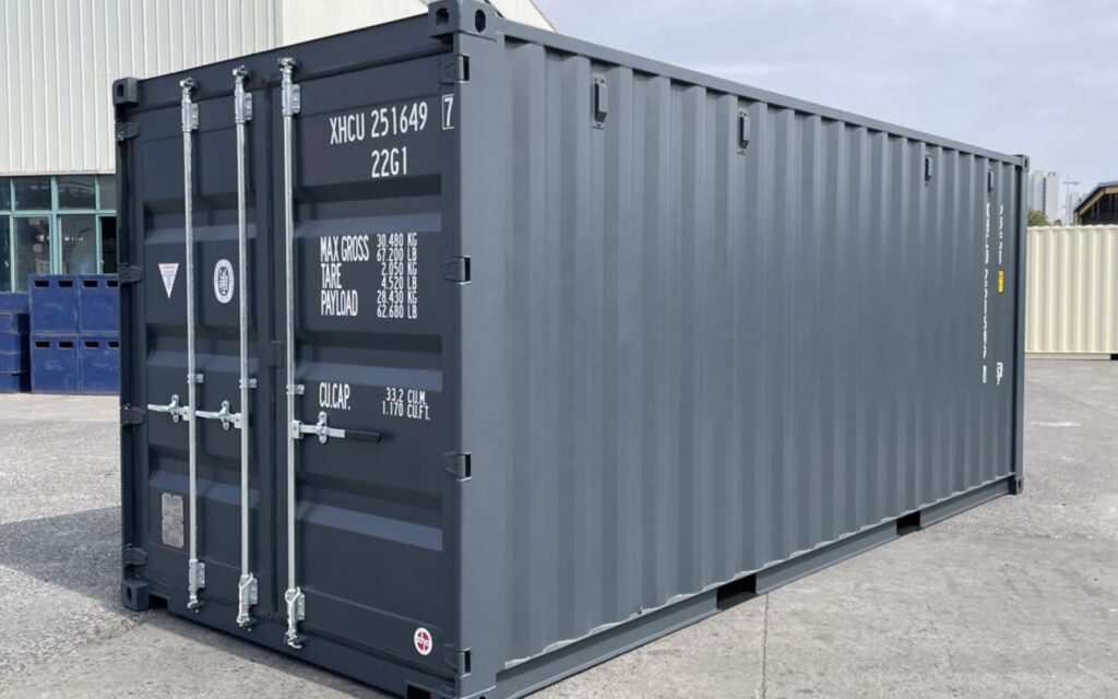 kontener morski grafitowy